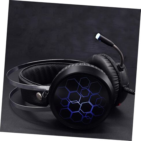 Gadpiparty Wired Gaming Headset Noise-Cancelling Microphone RGB Lighting Over-Ear Design for Computer Console and Laptop Comfortable Soft Ear Pads for Extended Gaming Sessions in Saudi Arabia