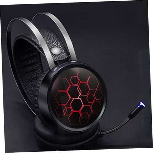 Gadpiparty Wired Gaming Headset Noise-Cancelling Microphone RGB Lighting Over-Ear Design for Computer Console and Laptop Comfortable Soft Ear Pads for Extended Gaming Sessions in Saudi Arabia