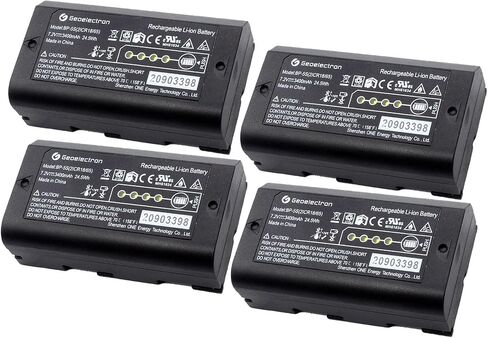 Hoorae 4 Pack BP-5S 7.2V 3400mAh Rechargeable Lithium Battery for Surveying in Saudi Arabia
