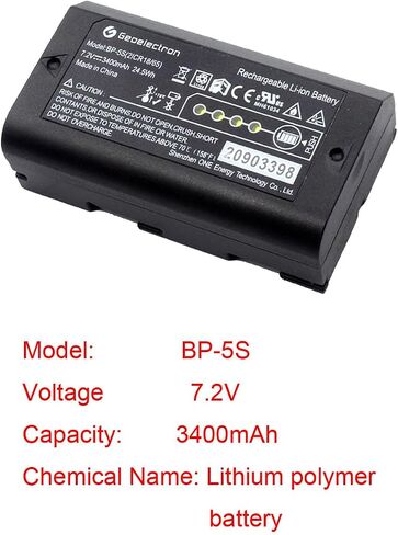 Hoorae 4 Pack BP-5S 7.2V 3400mAh Rechargeable Lithium Battery for Surveying in Saudi Arabia