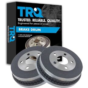 TRQ Rear Brake Drum Pair Set for 2007-2005 Mercury Sable / 2001-2007 Ford Taurus