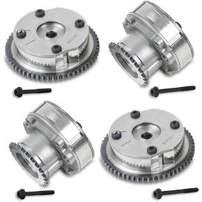 PANGOLIN 4PCS Intake ＆ Exhaust CVVT Engine Timing Camshaft Sprockets Engine Timing Camshaft Gear AT4Z-6C525-B AT4Z-6256-B for Lincoln Mustang Taurus Navigator Edge F-150 3.5L Engine Aftermarket Parts