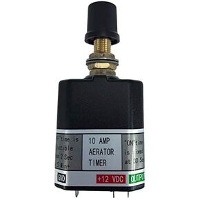 Pactrade Marine Fish Livewell Aerator Timer Switch Pump Variable/Adjustable/Selectable Cycle Time 12Volt Livewell Timer Switch for Boat Aerator Timer 10A