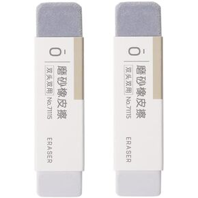 2Pcs Frosted Eraser Sand Eraser Matte Eraser Ink Pen Ballpoint Pen Fountain Pen Eraser Ink Eraser Correction Supplies Stationery for Erasing Ballpoint Fountain Pen Office School Supplies