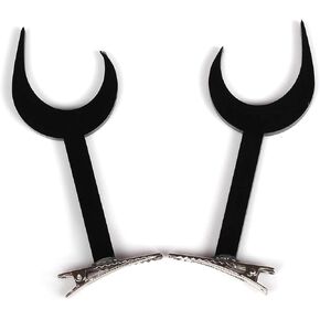 Honcloud Black Devil Horns Ears and Glasses Cosplay Accessories for Halloween