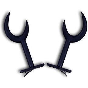 Honcloud Black Devil Horns Ears and Glasses Cosplay Accessories for Halloween