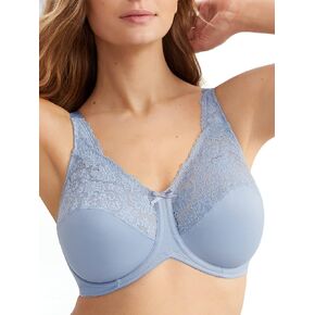 Lilyette Comfort Lace Minimizer Bra 38D, Blue Sky Ahead