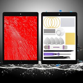 10.2" Touch Screen Glass Replacement for iPad 7 7th Generation 2019 (A2197 A2198 A2200)/ for iPad 8 8th Generation 2020 (A2270 A2428 A2429 A2430) with Pre-Installed Home Button (Black)