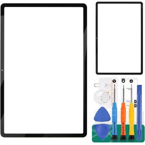 for Samsung Galaxy Tab S7+ Screen Replacement for Samsung Galaxy Tab S7 Plus Front Glass Panel Replacement T970 Outer Lens Glass SM-T970, SM-T976B Repair Parts (Not Digitizer)