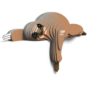 Eugy Sloth 3D Puzzle, 23 Piece Eco-Friendly Educational Toy Puzzles for Boys, Girls & Kids Ages 6+