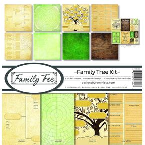 Reminisce FAMT-200 Family Tree Scrapbook Collection Kit, 12-x-12-Inch