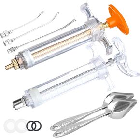 OBANGONG 2 Sets Bird Feeding Syringe Feeding Tubes for Baby Birds with 2 Pcs Feeding Spoon Used for Pet Sick Bird Parrot Feed Milk and Medicine,20ml,10ml