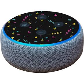 MightySkins Skin Compatible with Amazon Echo Dot (3rd Gen) - Magic Pineapple | Protective, Durable, and Unique Vinyl Decal wrap Cover | Easy to Apply, Remove, and Change Styles | Made in The USA