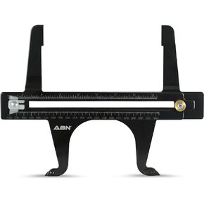 ABN Brake Measuring Tool 6.5-14.25 Inch (160-360mm) Dual Scale Combination - Brake Resetting Gauge Tool for Rear Drum Brake Lining Shoe, Parking, Hand Brakes, Rotor Reset, Measure, Adjustment