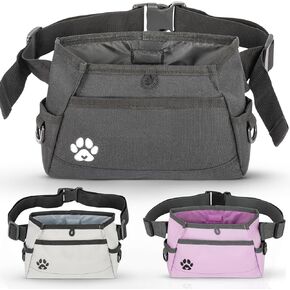 B&B Farmhouse Dog Treat Pouches for Pet Training - Custom Design - Dog Treat Bag for Dog Training & Behavior Aids - Fanny Pack for Dog Walking Bag - Puppy Treat Pouch & Black Belt Bag