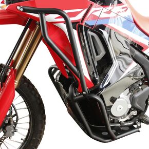GP Kompozit Engine Guard Crash Bar Protection Black Full Set Compatible For Honda CRF250 Rally / CRF300 Rally 2021-2023 in Saudi Arabia