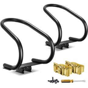 2 Pack E-Track Wheel Chock & Strap Kit|E Track Motorcycle Wheel Chock for Trailers for etrack system|E-Track Accessories for Enclosed Trailer- Supports Tire dirt bike, motorcycle for Garages and Trail