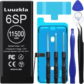 Luuzkla 11500mAh (2024 New Upgrade) Battery Compatible with iPhone 6S Plus, Super Capacity Battery Replacement Compatible with iPhone 6S Plus, with Full Tool Kits-0 Cycle-24 Months Service