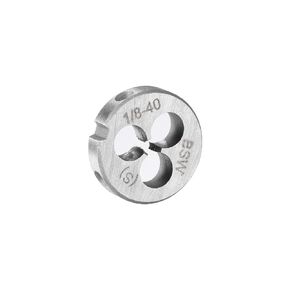 uxcell 1/8-40 BSW Round Die, Machine Thread Right Hand Threading Die, Alloy Steel Screw Thread Cutting Die
