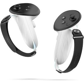 مقابض تحكم UPOK متوافقة مع Meta/Oculus Quest 3 - حافظة بمقبض في غطاء سيليكون، أشرطة يد جلدية سهلة ضبط الأيدي الكبيرة/الصغيرة الحجم، تصميم محكم يعزز الراحة in Kuwait