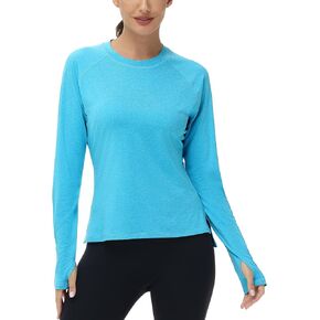 Women's UPF 50+ Rash Guard Swim Shirts - UV Sun SPF Shirt Long Sleeve - Outdoor Workout Hiking T-Shirts/Hoodie