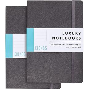 دفاتر ملاحظات مبطنة فاخرة من Papercode - مجلات للكتابة مع 130 صفحة مثقوبة - دفاتر ملاحظات مثالية للعمل والسفر والكلية - مجلة للرجال والنساء - غطاء ناعم (عبوة واحدة، أزرق)... in Kuwait