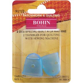 Bohin 91722 Rubber Finger Tip, Large Size, 2-Pack