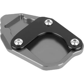 Worldmotop Motorcycle Kickstand Pad Extension Pad Replacement for HONDA CRF300L CRF300 L Rally 2021 2022 Extender Side Stand Plate Pad(black)