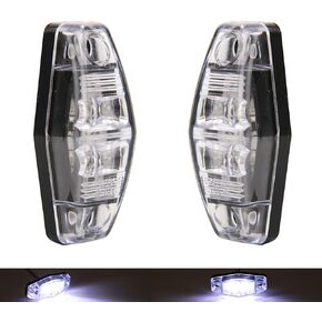 NEW SUN 2.5"x1" DOT-Certified Premium Clearance Lights, LED Trailer Side Lights, Fender Marker Lights Waterproof, Ideal for Trailers, Trucks, Camper, RVs, 10Pcs Amber Compact Design