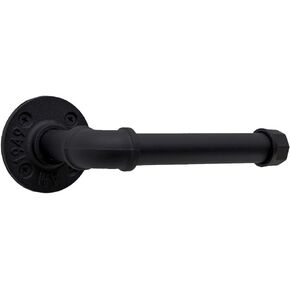 Industrial Pipe Toilet Paper Holder Wall Mount Rustic Toilet Tissue Paper Holder DIY Heavy Duty Vintage Toilet Roll Holder for Bathroom Farmhouse Kitchen Bedroom(Red Bronze)