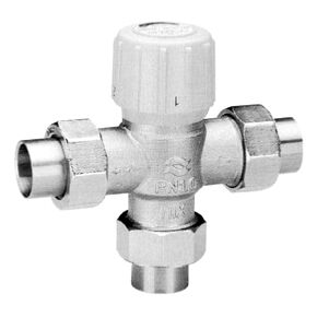 Honeywell Braukmann Sparco AM101-US-1 Sparco Thermostatic Mixing Valve, 3/4' Union-Sweat 100-145F