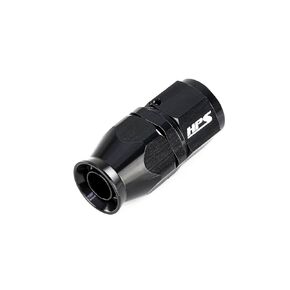 HPS 350-0010 350 Series Aluminum Hose End Fitting for Stainless Steel Reinforced PTFE Flex Hose, Fitting Size: AN-10, Angle: Straight, Black