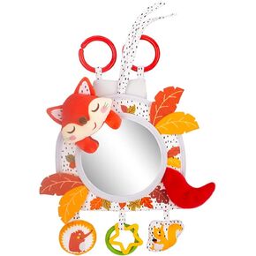 Baby Activity hanging toy with In-Sight Car Mirror for car seat, stroller, crib and Tummy time (Fox)