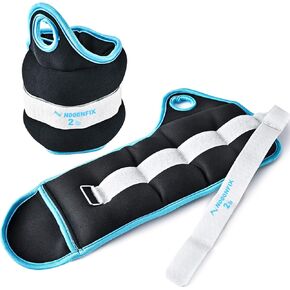 N NOOONFIX 2/3/4/6/8 LBS Pair Adjustable Wrist/Ankle Weights, Adjustable Strap for Women & Men Fitness Strength Exercise, Gym, Fitness, Workout, Walking