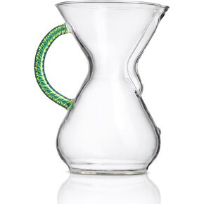 Chemex Pour-Over Glass Coffeemaker - Twisted Glass Handle Series - 6-Cup Tropical - Exclusive Packaging