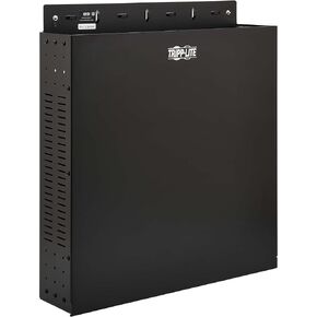حاوية حامل حامل حائط عمودية من Tripp Lite SmartRack 2U، ملف تعريف منخفض 5 بوصات من الحائط، عمق المعدات 19 بوصة، جوانب ذات فتحات تهوية توفر تدفق هواء مجاني، أدوات التركيب متضمنة، ضمان لمدة 5 سنوات (SRWO2UBRKT) in Kuwait