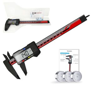 Electronic Digital Caliper, ACEMETER 0-6" Vernier Caliper,Caliper Measuring Tool with mm/inch Conversion,Large LCD Screen,Auto-Off Feature,Suitable for home/jewelry/3D Printing/DIY Measurement, etc