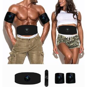 ABS Stimulator, Ab Machine, Abdominal Toning Belt Muscle Toner Fitness Training Gear Ab Trainer Equipment for Home