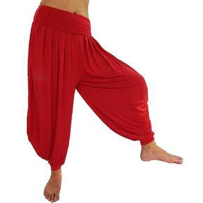 Lovely Creations Women's Drape Harem Aladdin Loose Elastic Waist Pants