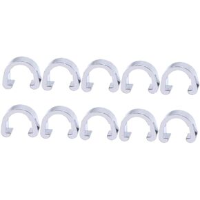 10pcs Shift C-Clips Tubing Hose Clamp Metal for Line Bike Housing Gear Accessories Bicycle Blue Bikes Buckle C- Road Clamps Fixing MTB U Cable Shaped C Cables Clips
