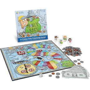 Learning Resources Money Bags Coin Value Game - Ages 7+ Fun Games for Kids, Develops Math Skills and Recognition, Educational Play Kids For 2 to 4 Players