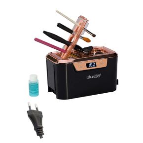 iSonic DS310C Miniaturized Commercial Ultrasonic Cleaner With Makeup Brush Holder For Cosmetic Tools, Air Brushes, Jewelry, Eyeglasses, 110V 55W