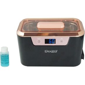 منظف ​​بالموجات فوق الصوتية التجاري المصغر iSonic DS310C مع حامل فرشاة المكياج لأدوات التجميل وفرش الهواء والمجوهرات والنظارات، 110 فولت 55 وات in Kuwait