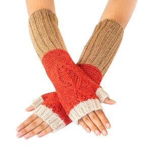 Peruvian 100% Alpaca wool wrist warmers | fingerless Alpaca gloves for women's, ladies | wrist warmers mittens with half fingers