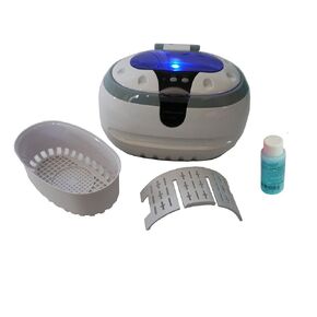 iSonic® Digital Ultrasonic Cleaner Personal Model DS300 with Elongated Tank and Two Wafer transducers to Clean Jewelry, Eyeglasses, Large Sunglasses, air Brushes, etc. 110V, 55W