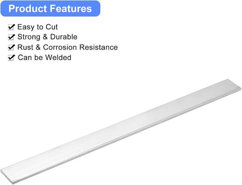 uxcell Square Aluminum Flat Bar, 6pcs 1/8" Thickness 1" Width 12" Length Square Aluminum Bar 6061 Aluminum Flat Plate, 3 x 25 x 305mm T6511 Solid New Mill Stock in Saudi Arabia