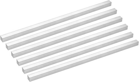 uxcell Square Aluminum Flat Bar, 6pcs 1/2" Thickness 1/2" Width 12" Length Square Aluminum Bar 6061 Aluminum Flat Plate, 13 x 13 x 305mm T6511 Solid New Mill Stock in Kuwait