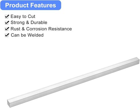 uxcell Square Aluminum Flat Bar, 6pcs 1/2" Thickness 1/2" Width 12" Length Square Aluminum Bar 6061 Aluminum Flat Plate, 13 x 13 x 305mm T6511 Solid New Mill Stock in Kuwait
