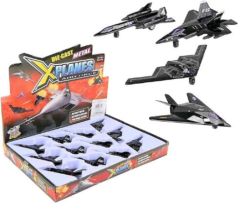 نماذج قاذفة قنابل خفية من Zugar Land مصبوبة (4.25 بوصة - 5.25 بوصة) SR-71 Blackbird، F-22 Raptor، F-117 Nighthawk، B2 Bomber (4 عبوات) in Saudi Arabia