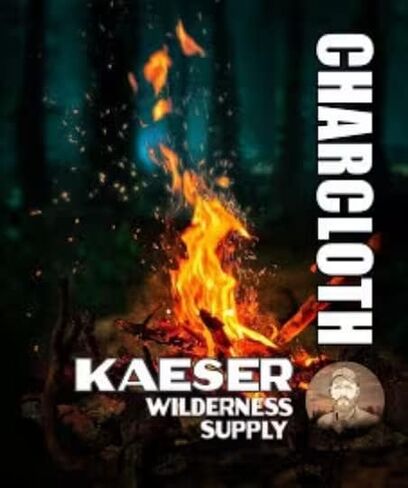 Charcloth Char القماش يدوية الصنع في الولايات المتحدة الأمريكية طقم مشعل نار فيرو رود المهاجم ل Bushcraft التخييم بقاء الصيد في الهواء الطلق in Saudi Arabia